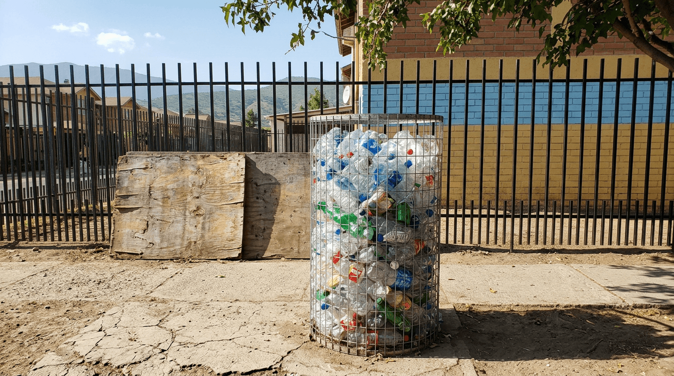 Punto limpio de reciclaje en Condominio Cordillera III